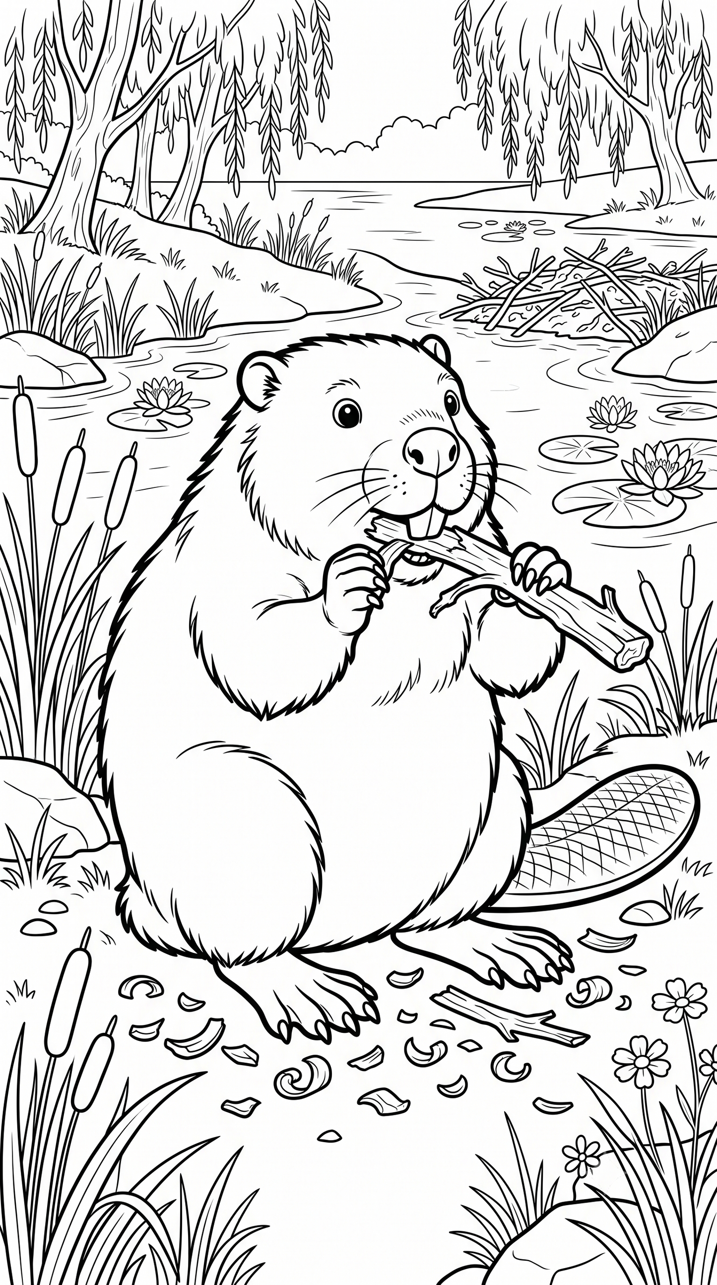 Léo el Castor (Libro digital ilustrado para niños de 3 a 8 años)