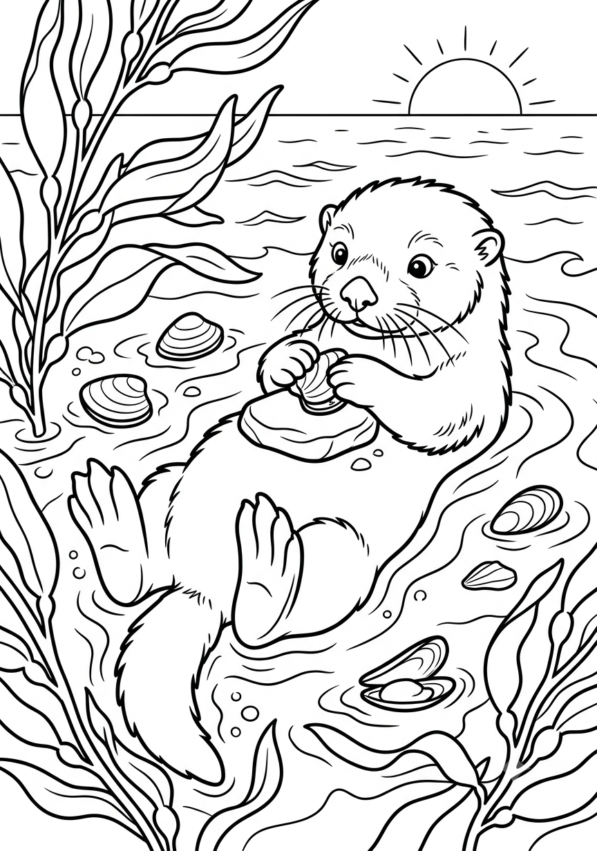 Mara la Nutria Marina (Libro digital ilustrado para niños de 3 a 8 años)