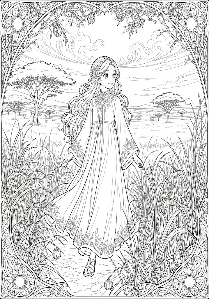 Princesse Elyara et Zélio le Guépard