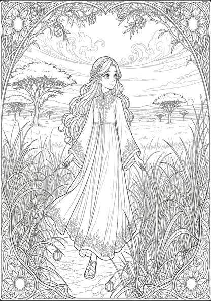 Princesse Elyara et Zélio le Guépard