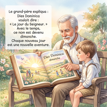 ¿Por qué el Dimanche se llama Dimanche? (Libro digital ilustrado para niños de 3 a 8 años)