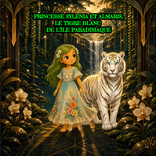 Princesse Sylénia et Almaris le Tigre Blanc