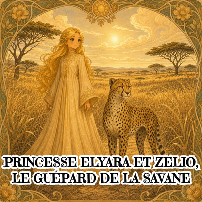 Princesse Elyara et Zélio le Guépard
