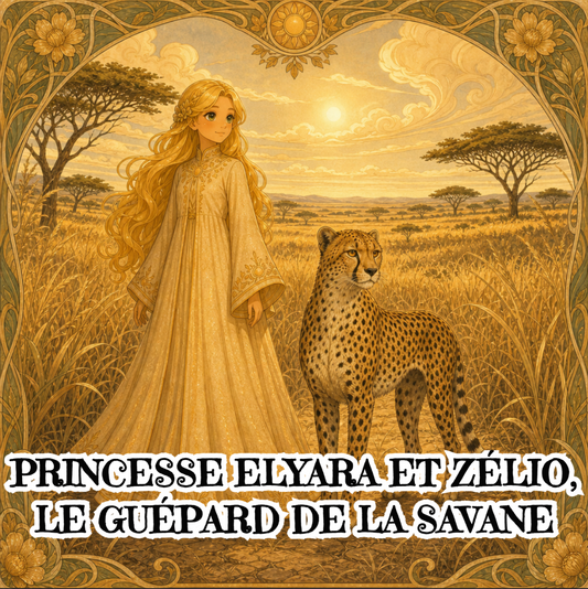 Princesse Elyara et Zélio le Guépard