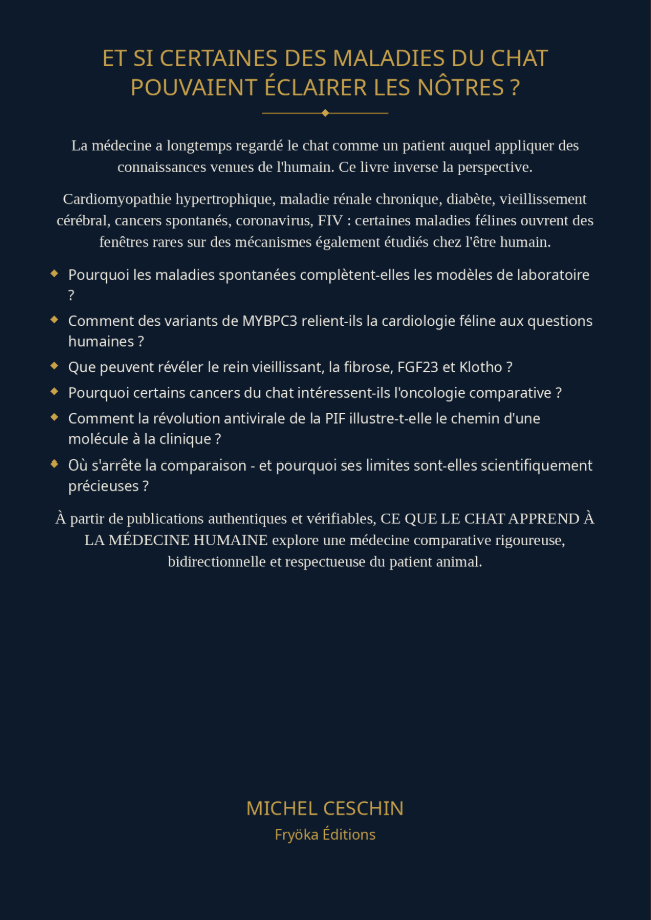Ce que le chat apprend à la médecine humaine