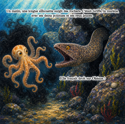 Okéane el Pulpo (Libro digital ilustrado para niños de 3 a 8 años)