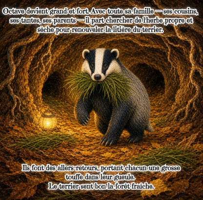 Octave el Tejón (Libro digital ilustrado para niños de 3 a 8 años)