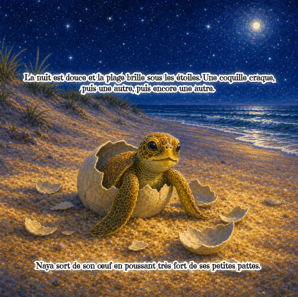 Naya la pequeña Tortuga Marina (Libro digital ilustrado para niños de 3 a 8 años)