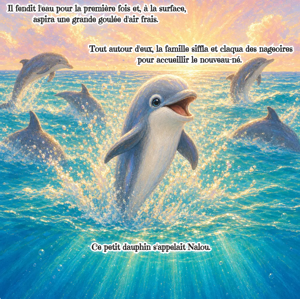Nalou el Delfín (Libro digital ilustrado para niños de 3 a 8 años)