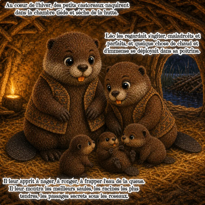 Léo el Castor (Libro digital ilustrado para niños de 3 a 8 años)
