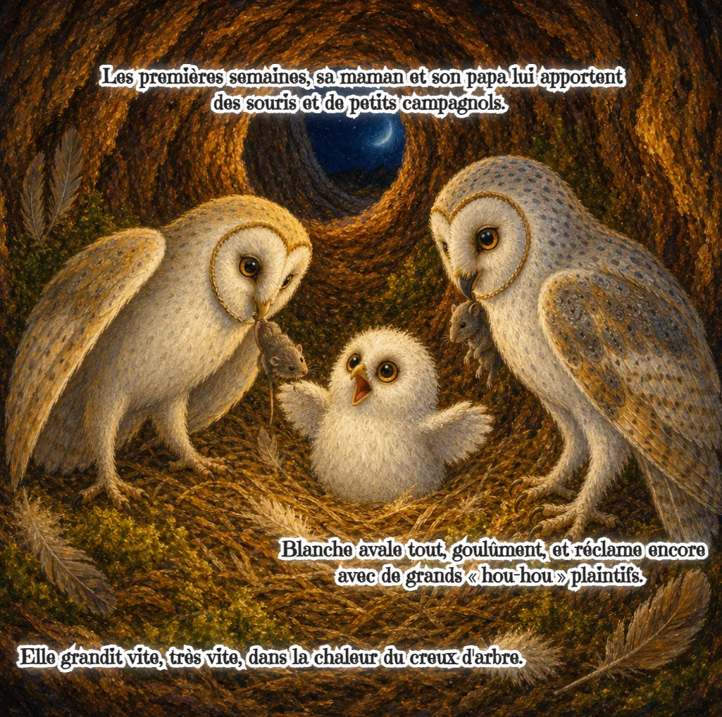 Blanche la Lechuza (Libro digital ilustrado para niños de 3 a 8 años)
