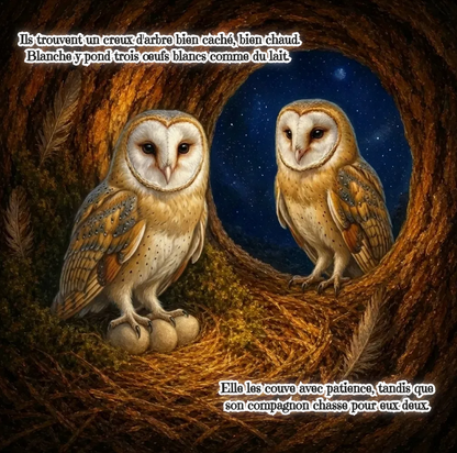 Blanche la Lechuza (Libro digital ilustrado para niños de 3 a 8 años)
