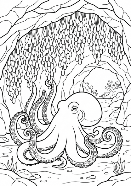 Okéane el Pulpo (Libro digital ilustrado para niños de 3 a 8 años)