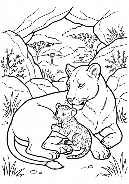 Nokko el Pequeño León (Libro digital ilustrado para niños de 3 a 8 años)