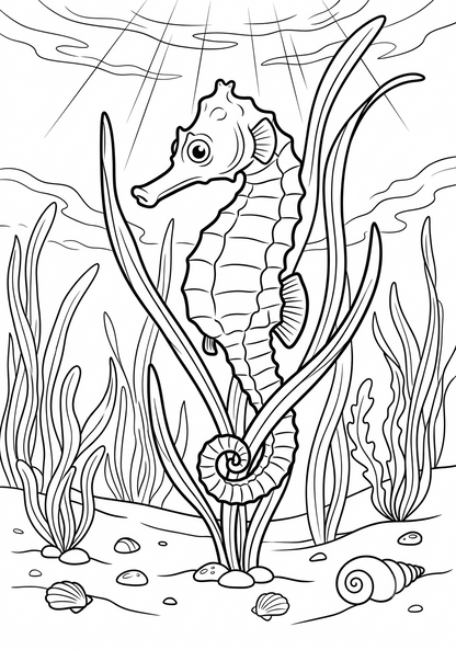 Pétrel el Caballito de Mar (Libro digital ilustrado para niños de 3 a 8 años)