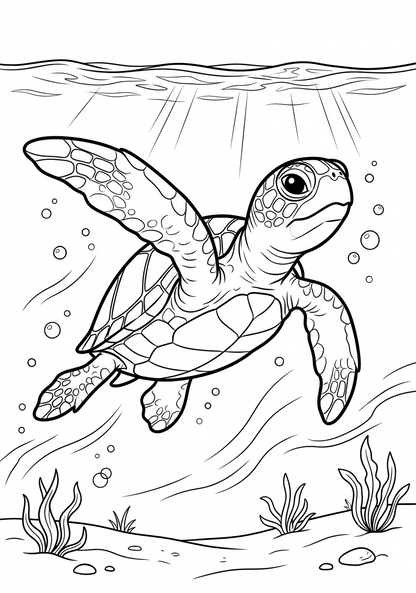Naya la pequeña Tortuga Marina (Libro digital ilustrado para niños de 3 a 8 años)