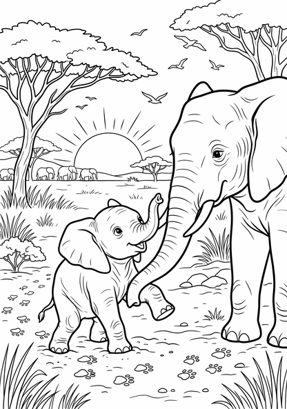 Tembo el Pequeño Elefante (Libro digital ilustrado para niños de 3 a 8 años)