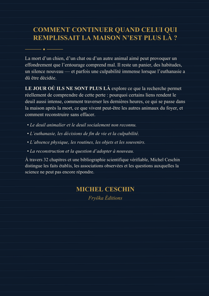 Le jour où ils ne sont plus là