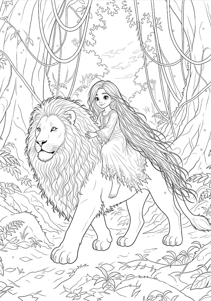 Le Lion Blanc et la Princesse