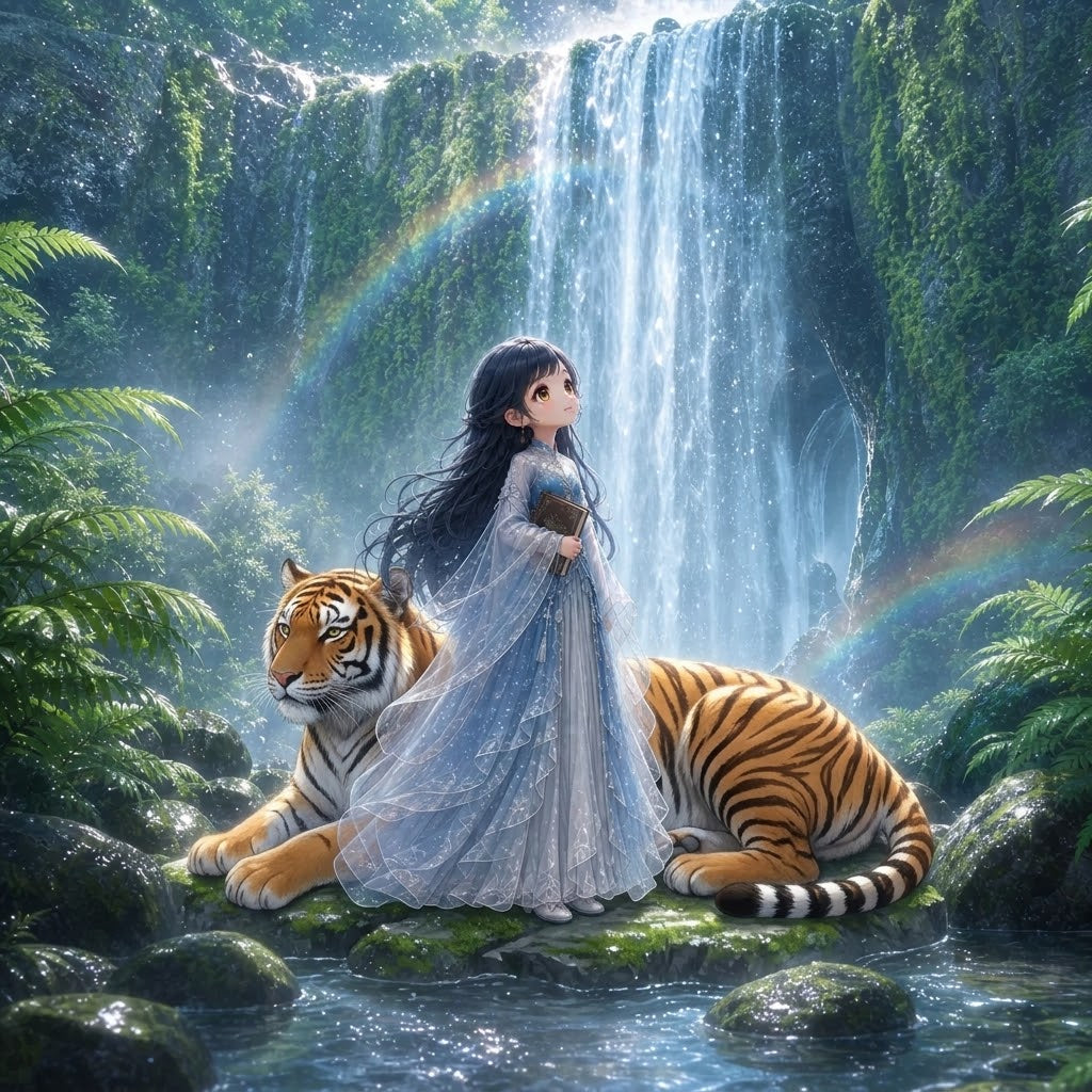 Princesse Azuréa et Malyor le Tigre de Malaisie