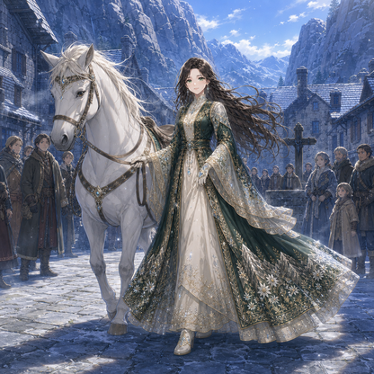 Princesse Briselde et Orkan le Léopard des Montagnes