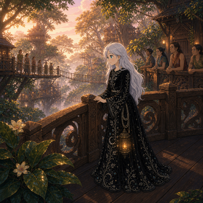 Princesse Argenthia et Vélunor la Panthère Noire